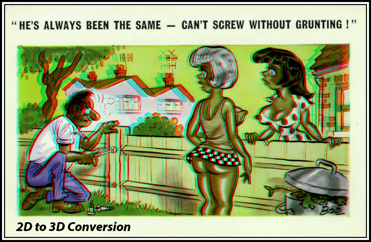 Saucy Old Postcard 2d To 3d By Zippy6234