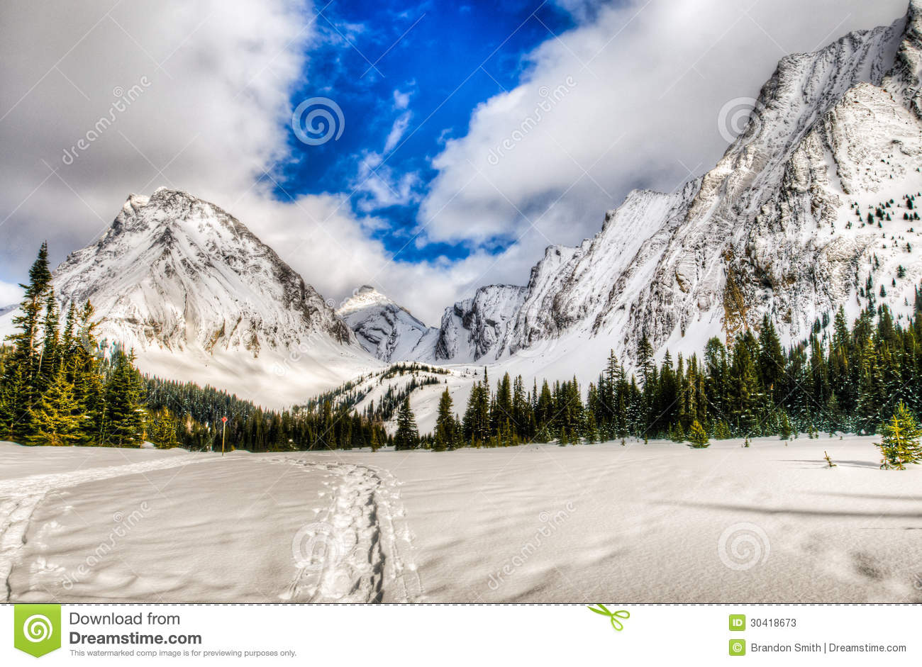Winter Scenery Mountains Nature Scenic Snow Picture
