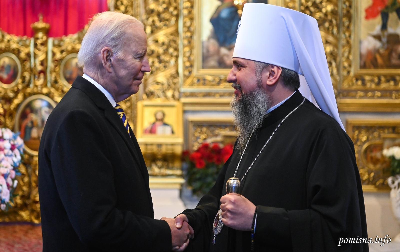 Us President Biden Visited St Michael Cathedral In Kyiv Met With
