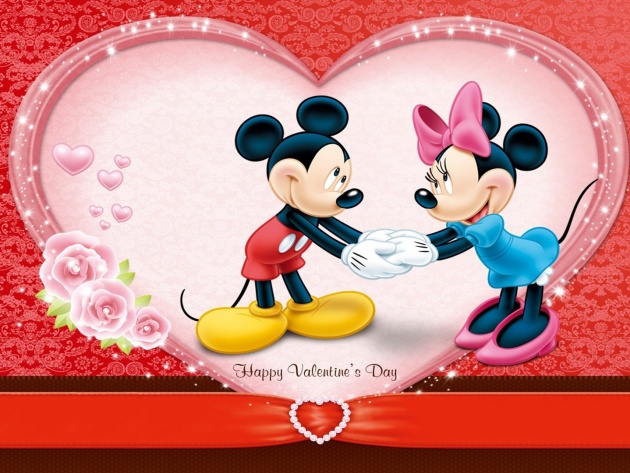 Wallpaper Happy Valentine S Day Mickey Mouse And Minnie Photos