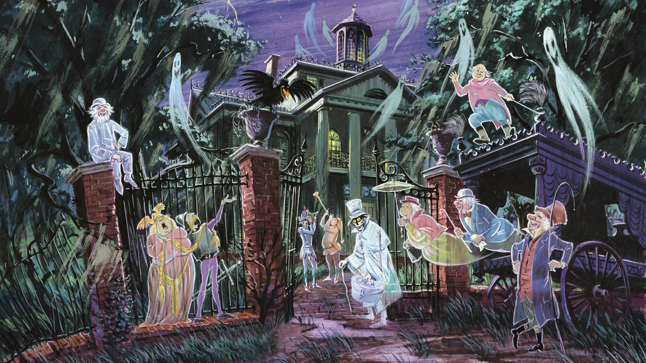 Wallpaper Haunted Mansion Disneyland Front Gates Disney