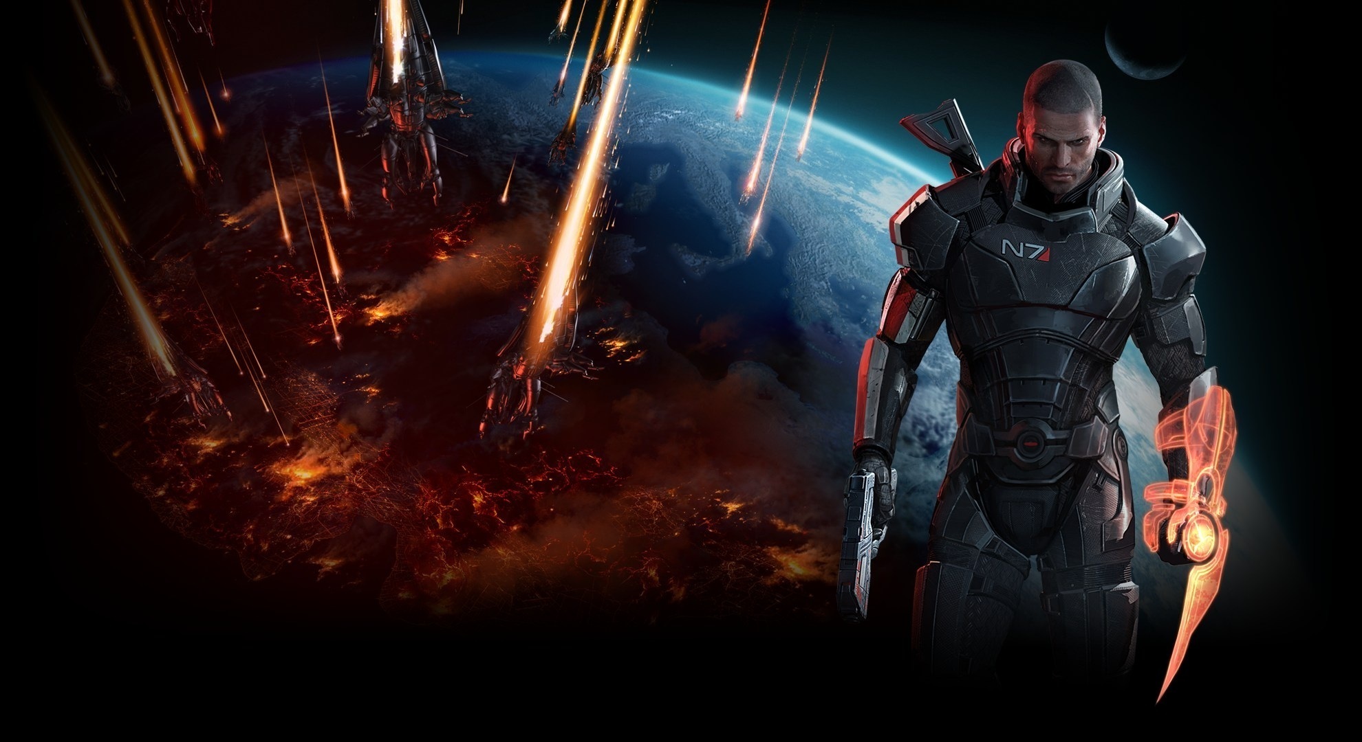 Mass Effect Wallpaper HD 108p Captain Shepard