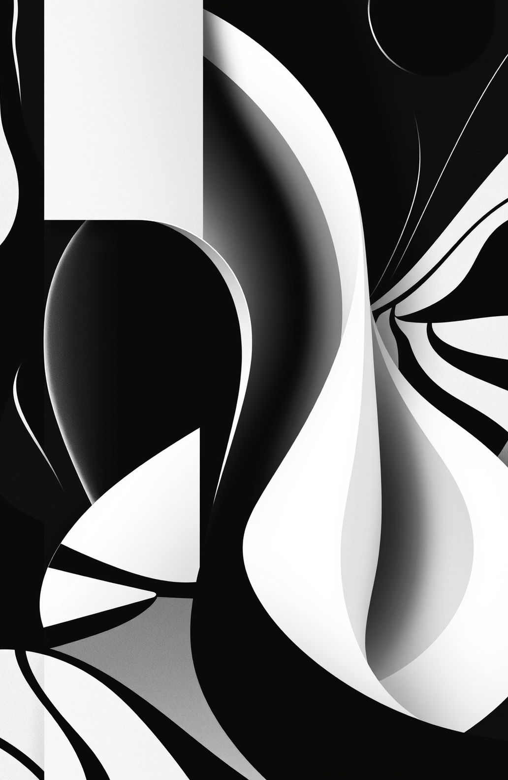 Wallpaper Abstract Black White