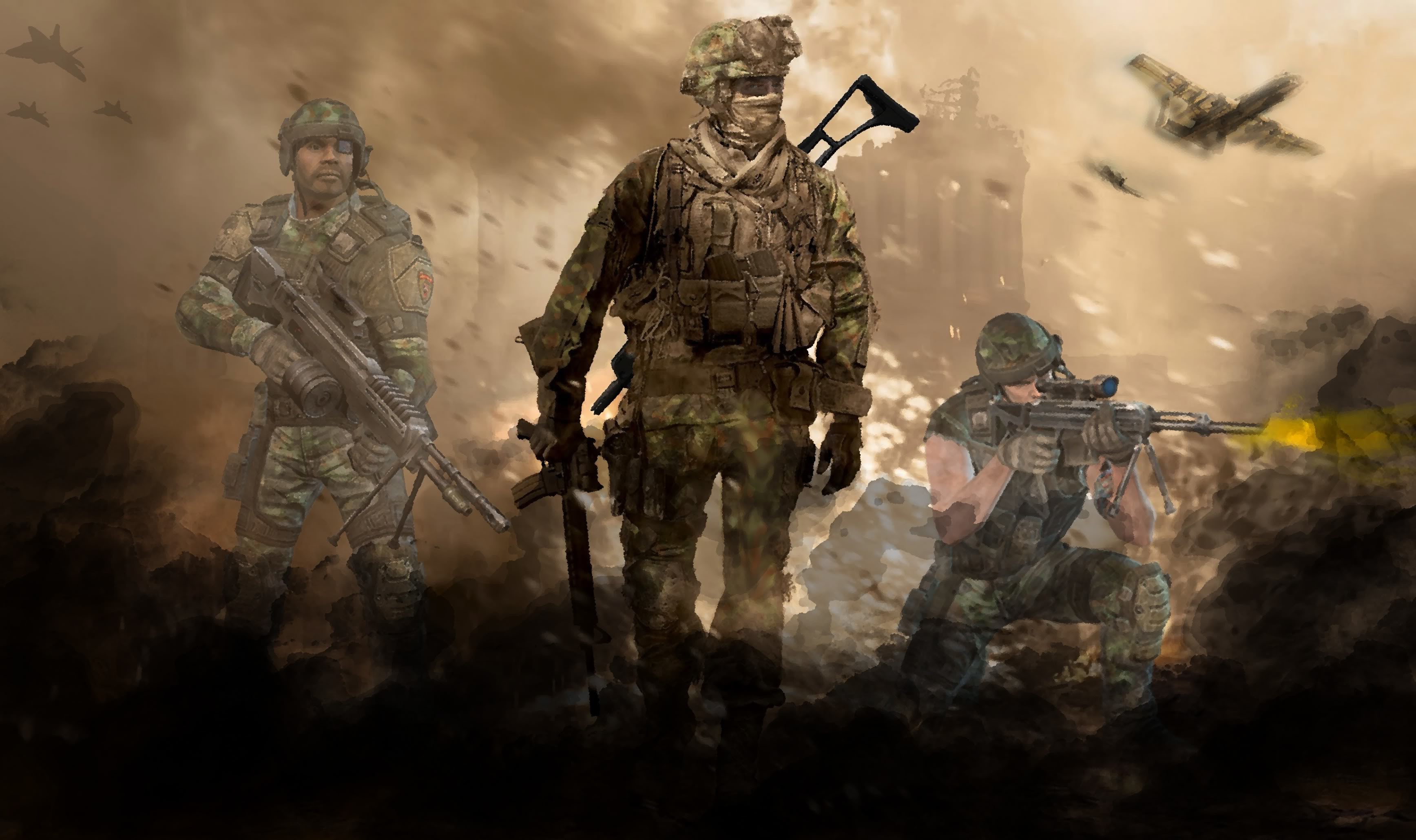 Modern Warfare Background Image