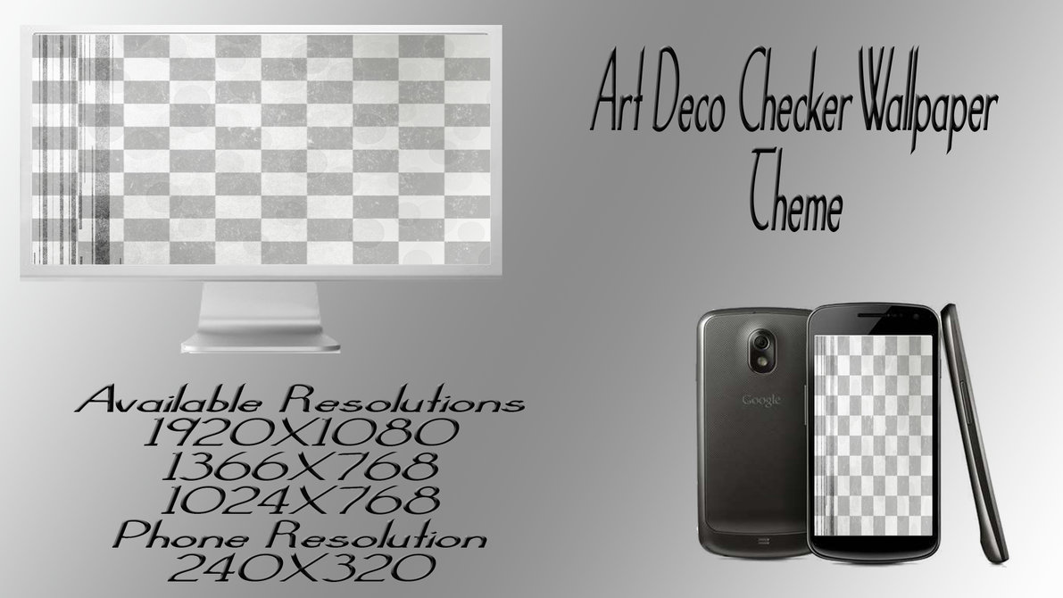 Art Deco Checker Wallpaper Theme By Livingforthefuture