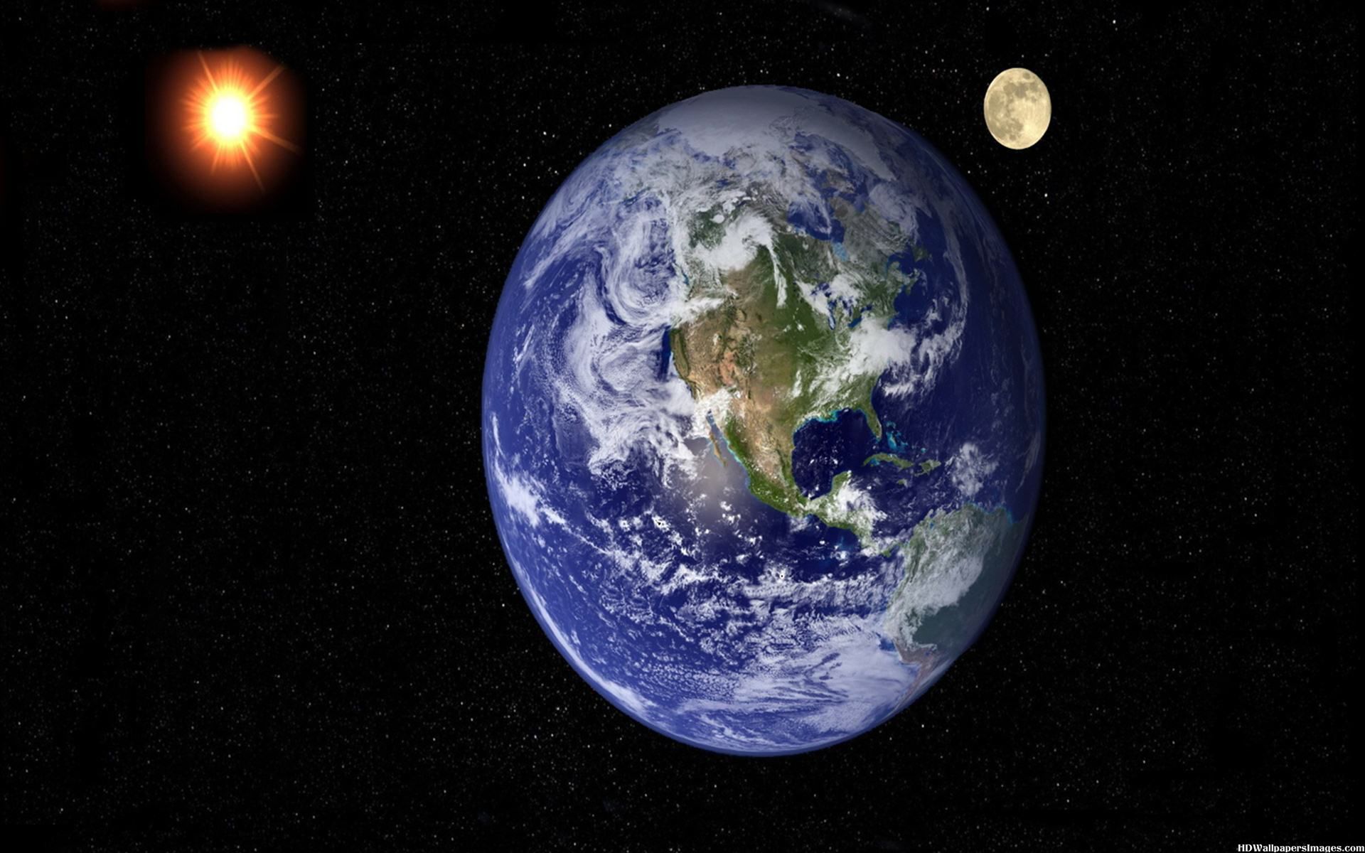 Desktop Earth Sun And Moon Pics Dowload