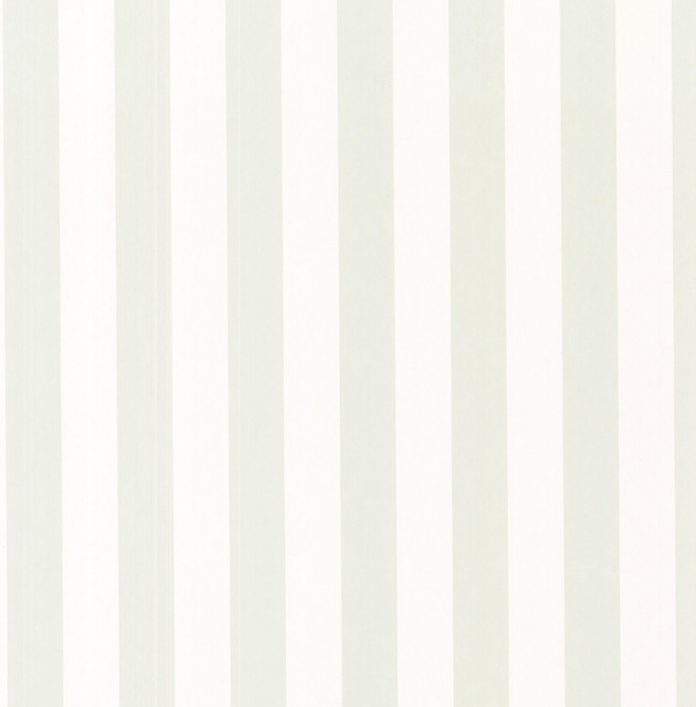 Sage Green Classic Stripe Wallpaper Contemporary By