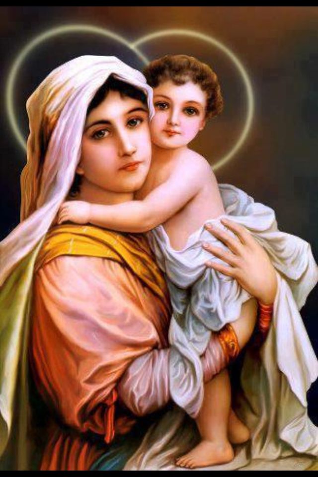 [97+] Mother Mary And Baby Jesus Wallpapers on WallpaperSafari