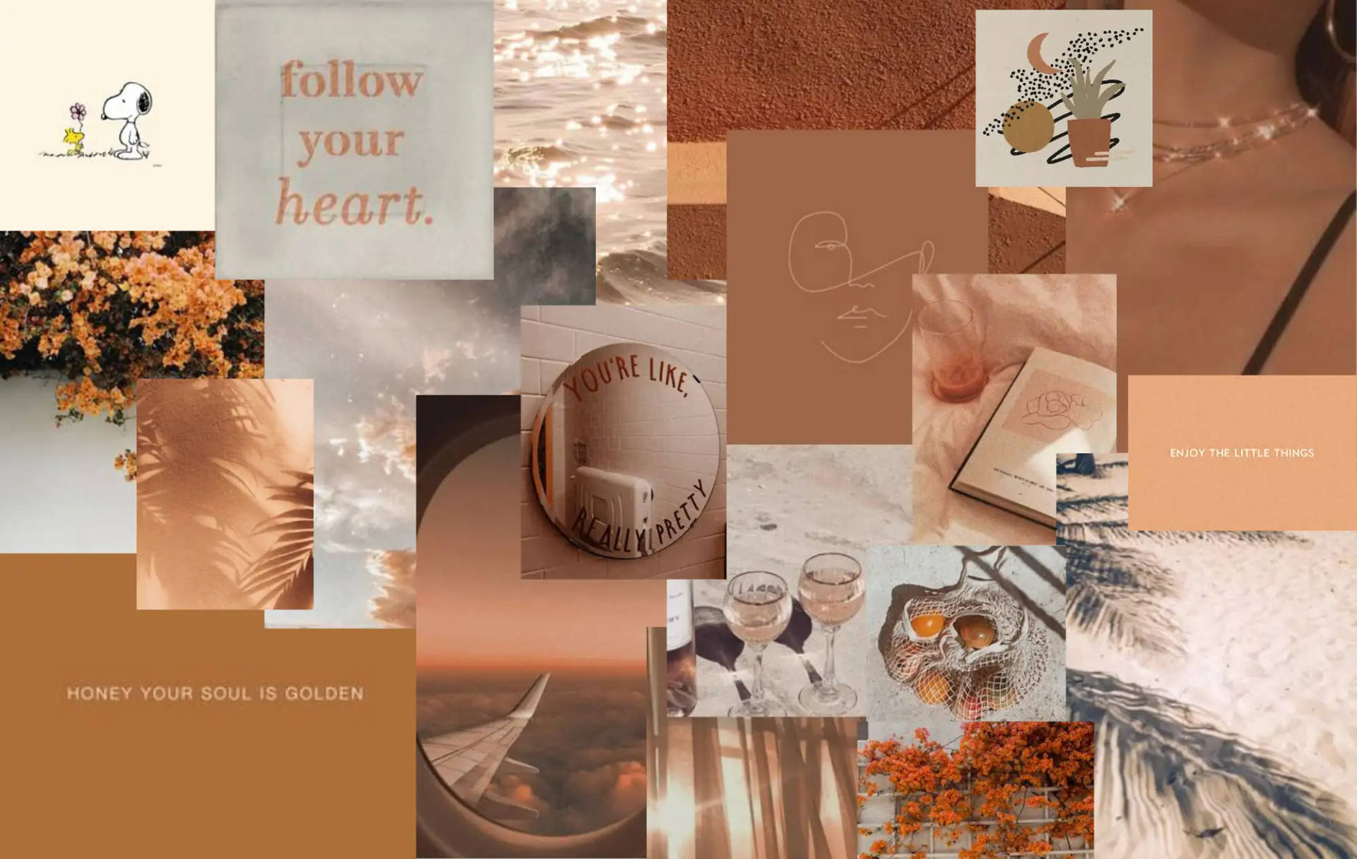 Aesthetic Beige Wallpaper