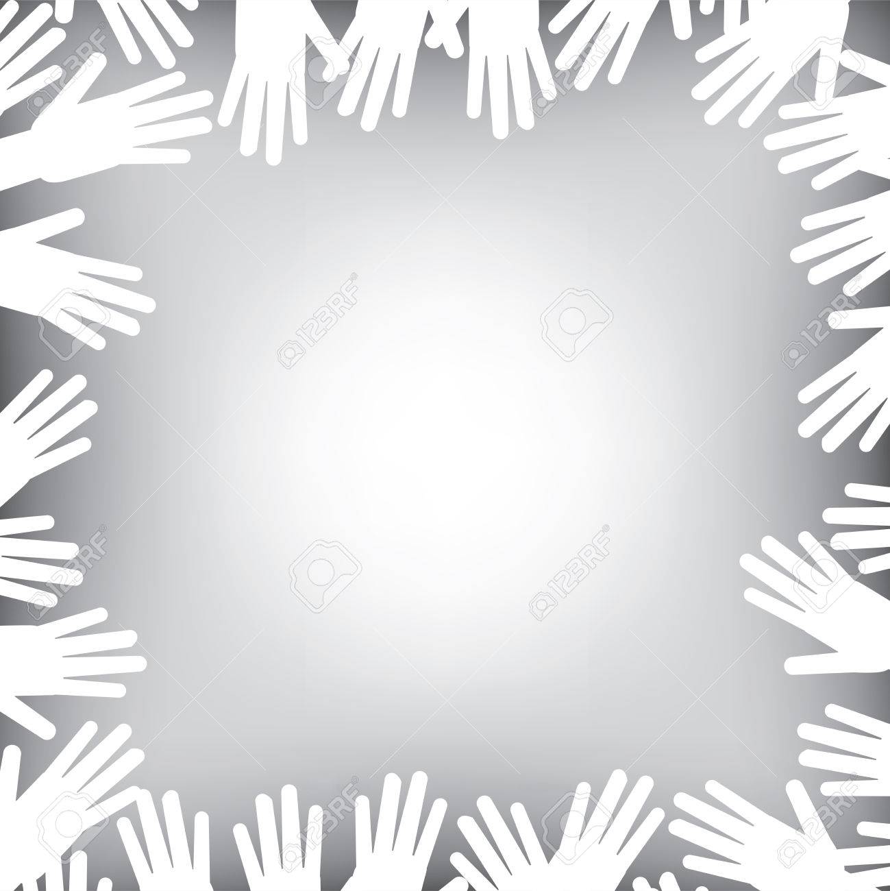 A Helping Hands Background In Black And White Royalty