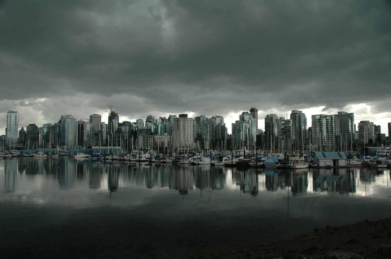 Vancouver Skyline By Jonathon Strack Desktop Wallpaper