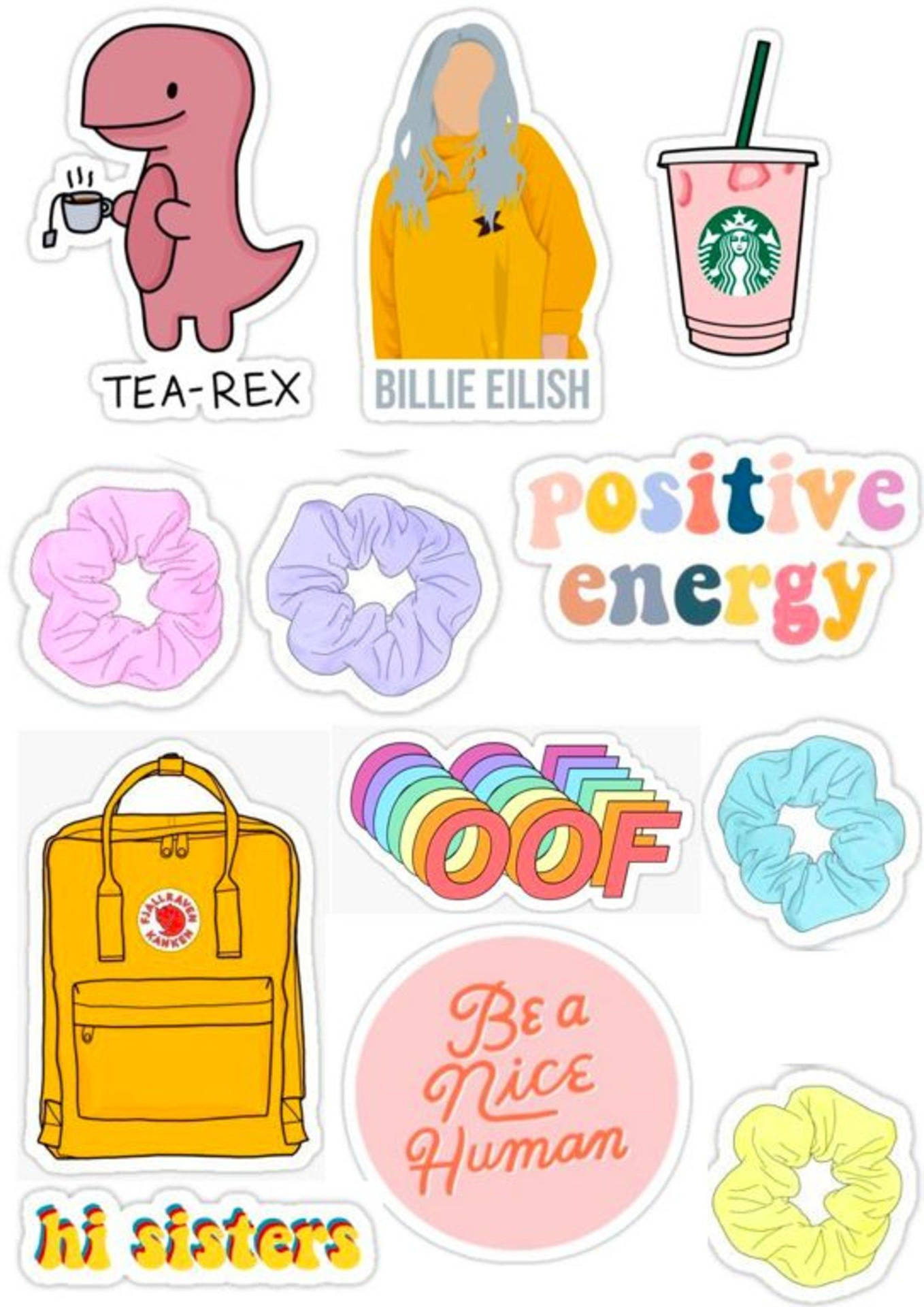 Aesthetic Stickers Wallpaper