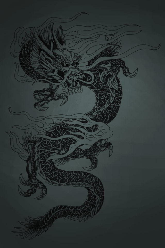 Dragon Tattoo iPhone Wallpaper