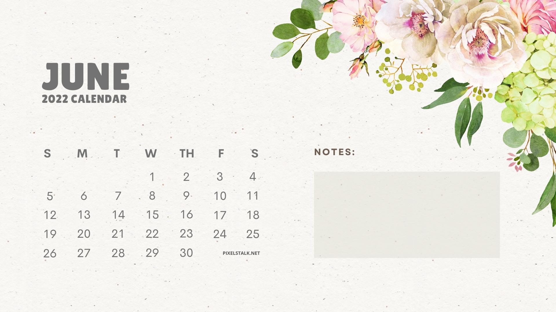 Календарь июнь 2022