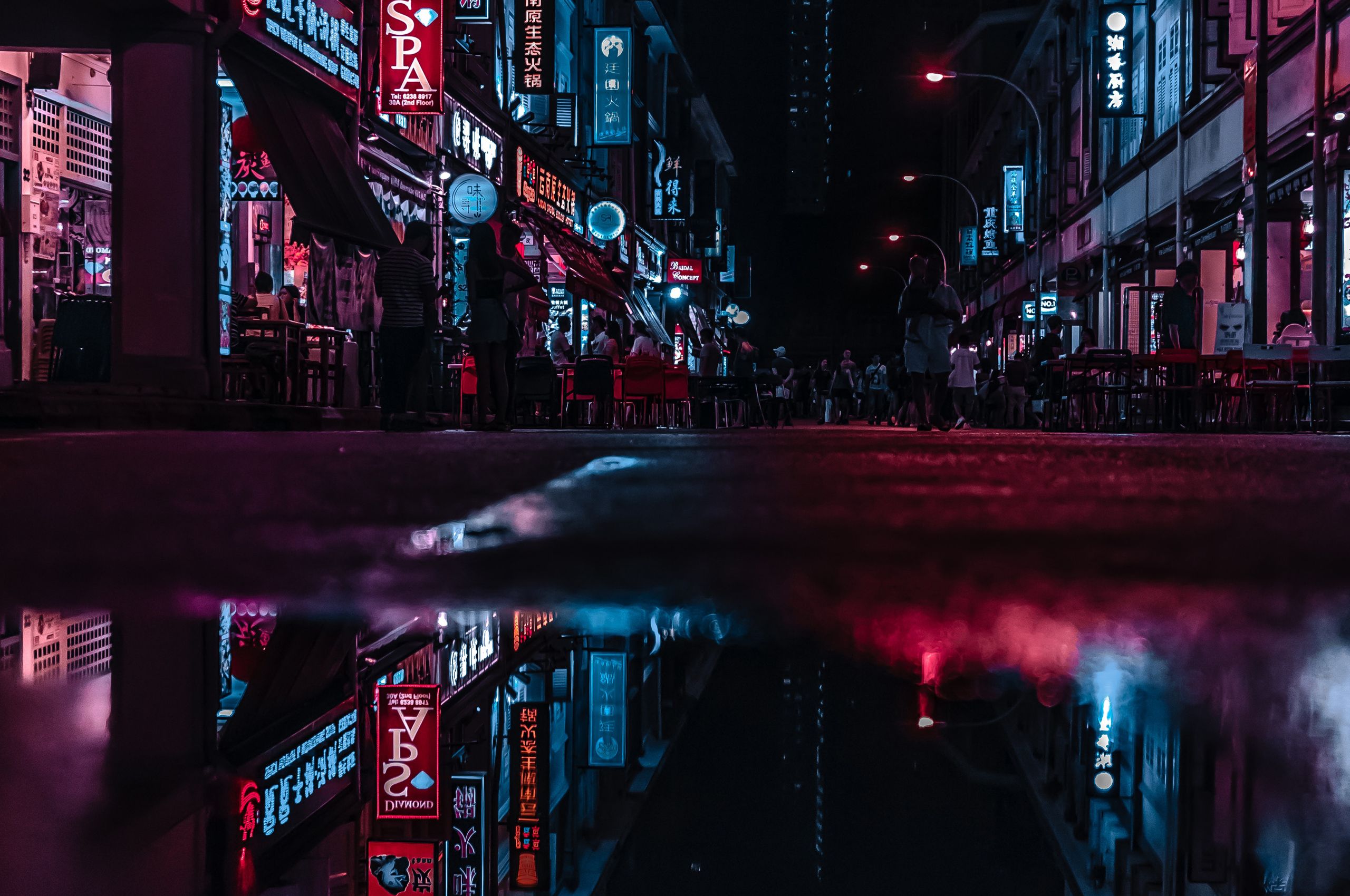 Neon City Lights Wallpaper
