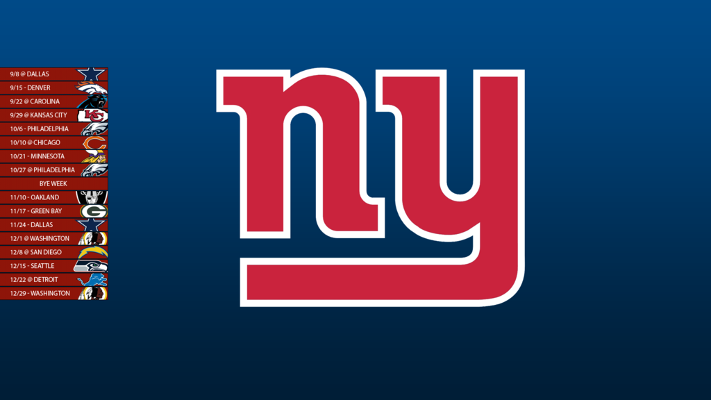 New York Giants Schedule Wallpaper By Sevenwithat