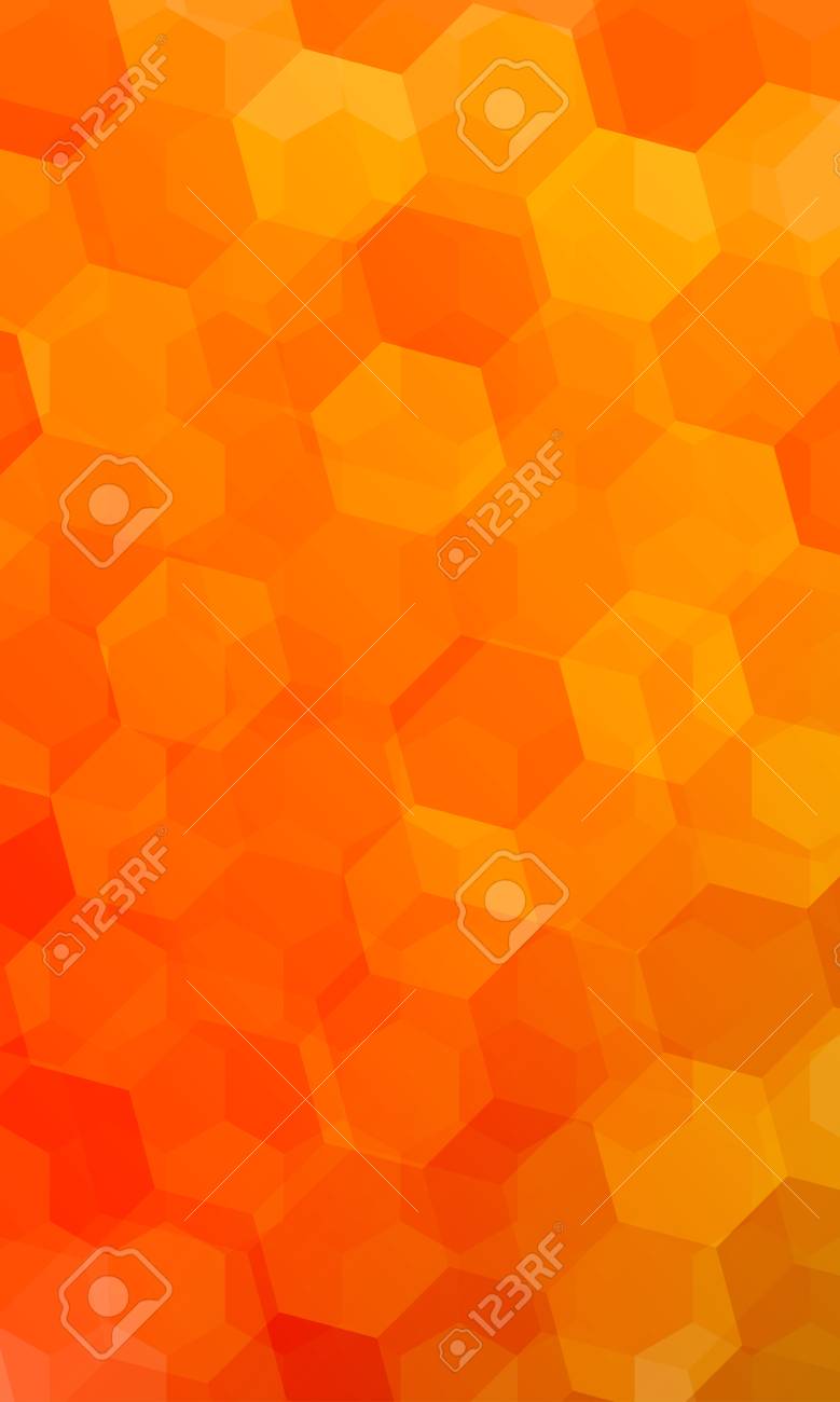 Beautiful Light Orange Color Geometry Background Vector