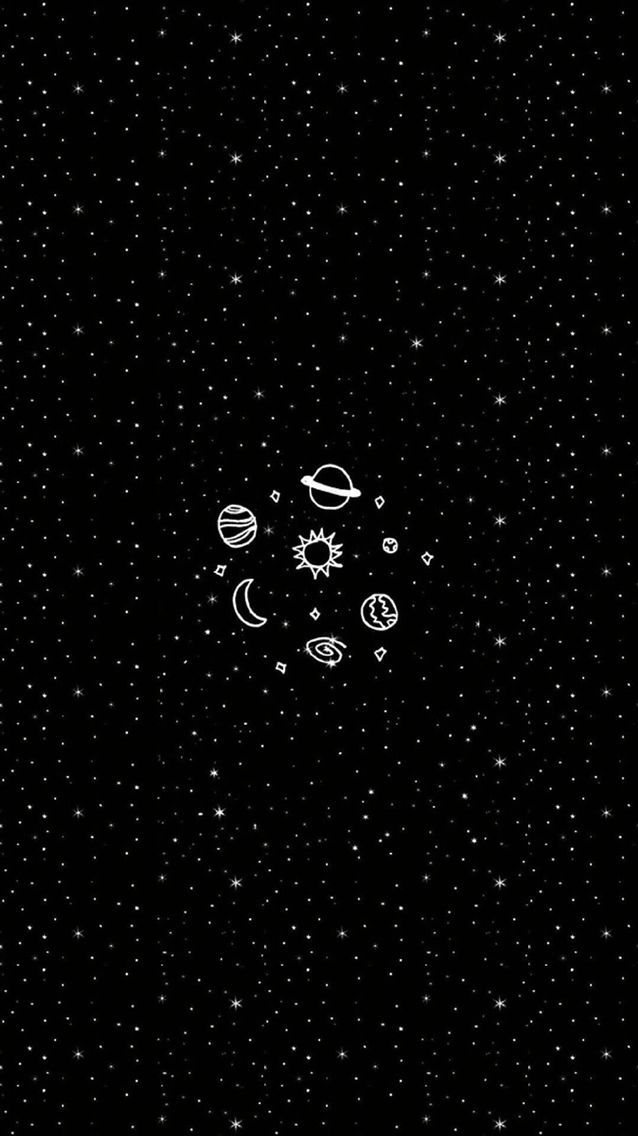 Space Doodle iPhone6 Wallpaper Babo On We Heart It