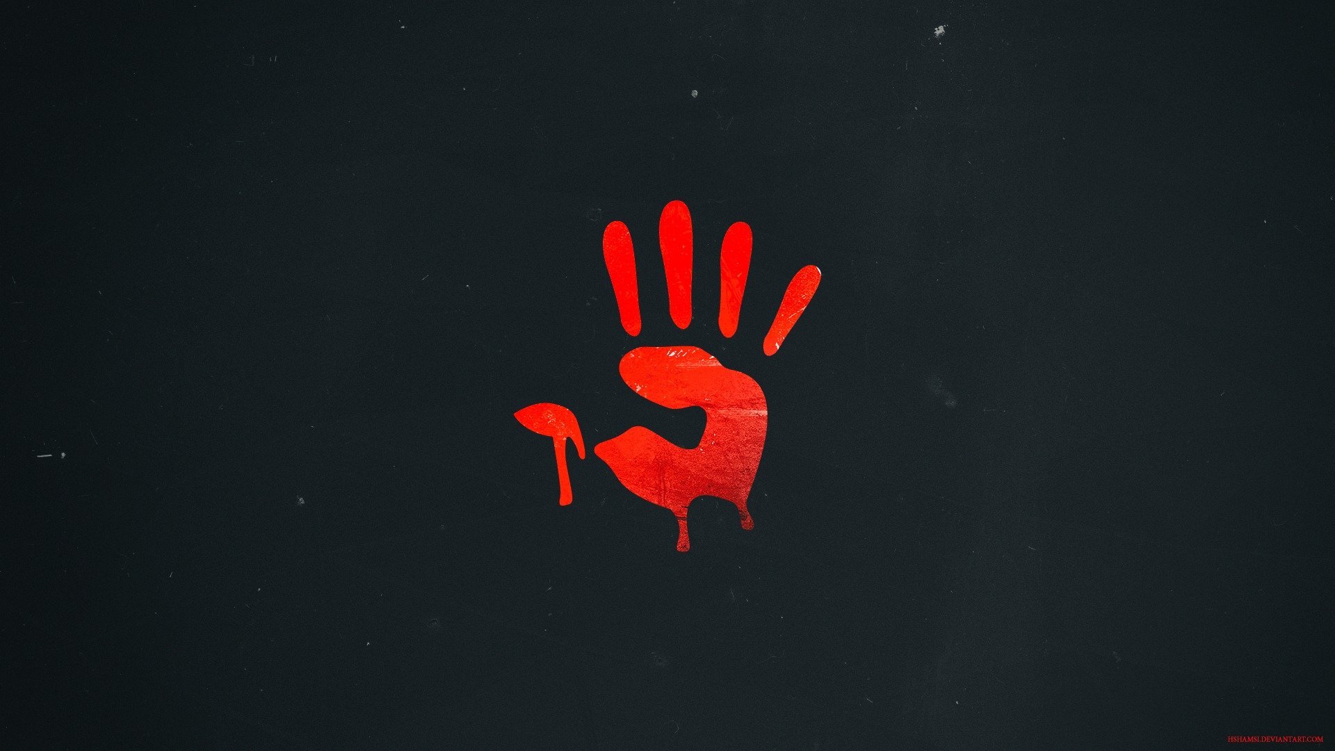 a4tech bloody red company hand mark red style mouse HD