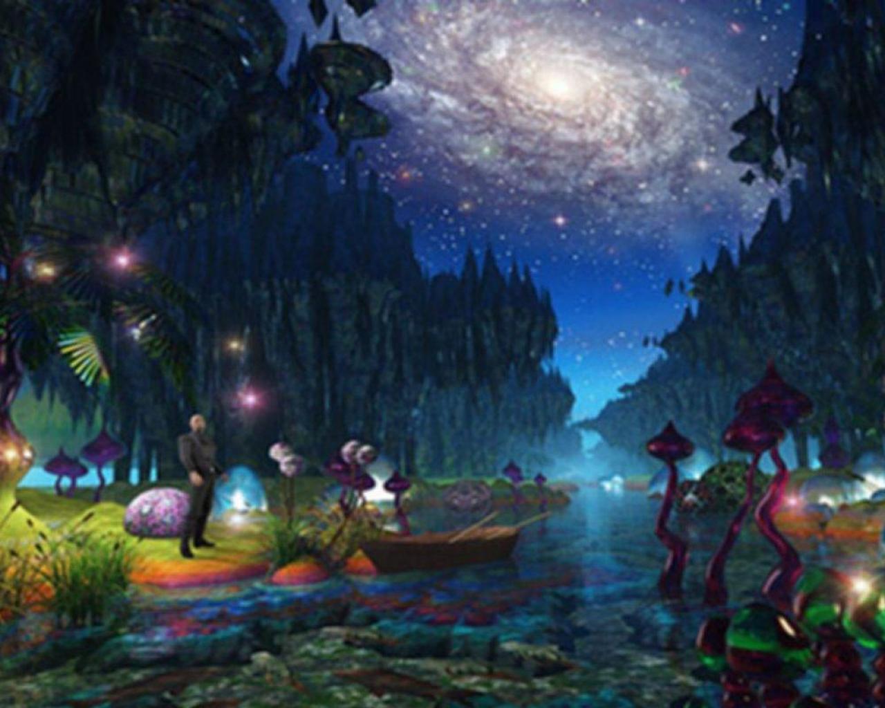 River Into Fantasy Land Wallpaper Hq Desktop
