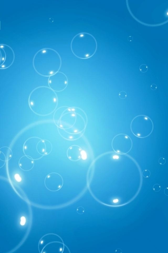 Blue Bubbles Iphone Wallpapers 640x960 Hd Wallpaper Downloads For