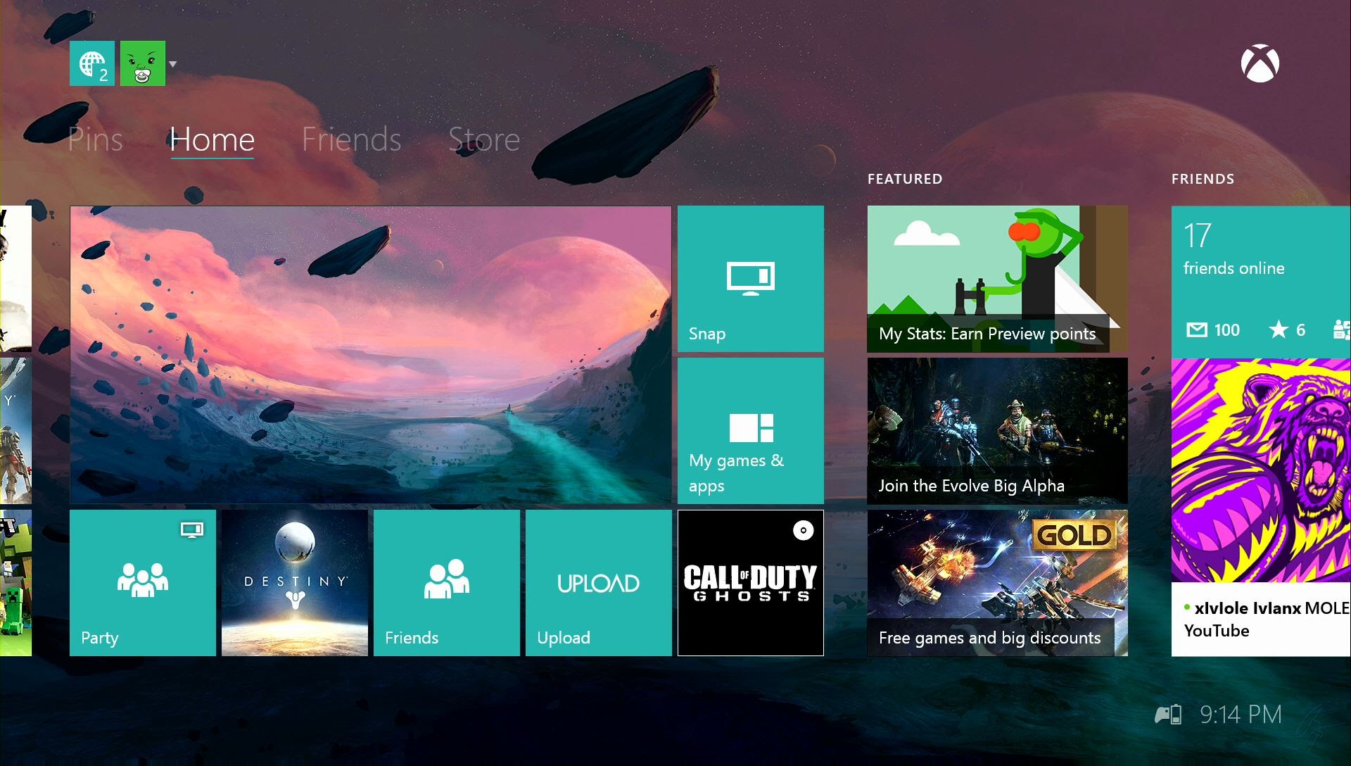 Custom Xbox One Dashboard Background Themes