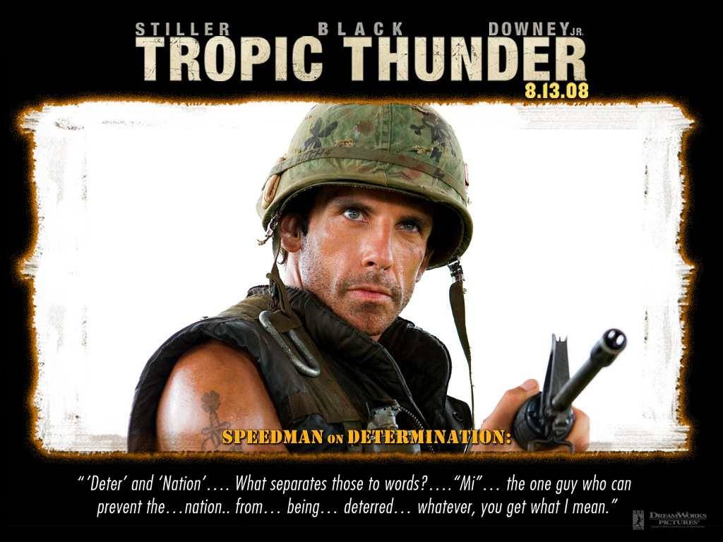Tropic Thunder Ben Stiller As Speedman Wallpaper