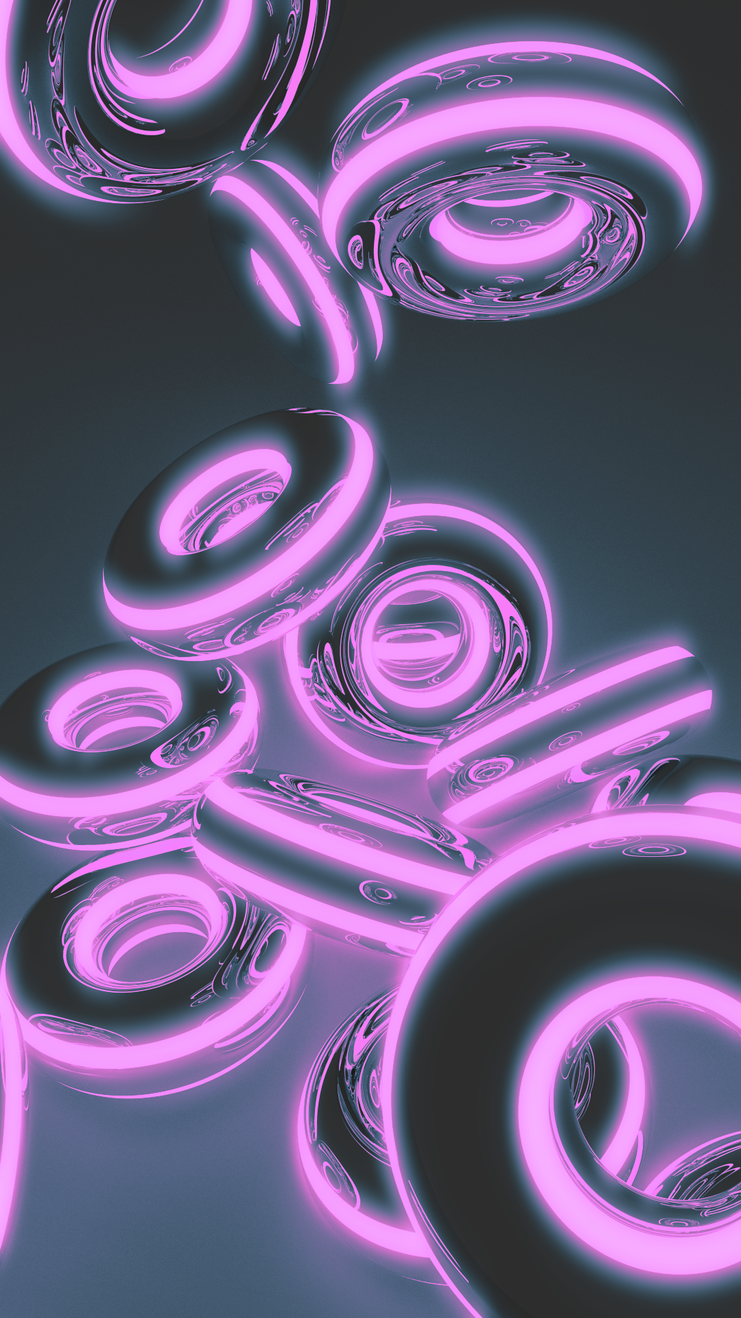 Galaxy S4 Wallpaper Pink Neon Donuts Android