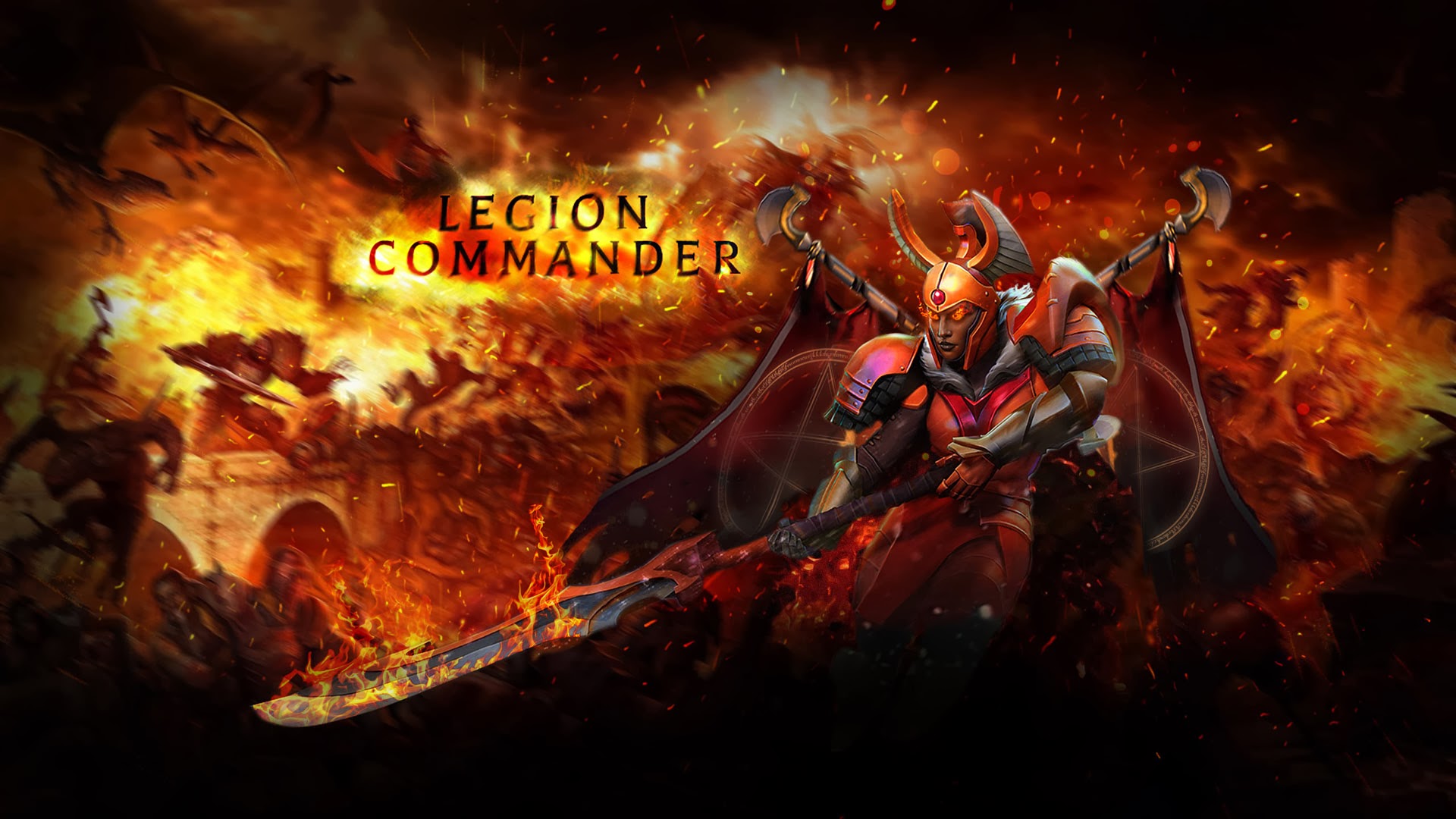 Fired Legion Mander Wallpaper Dota HD