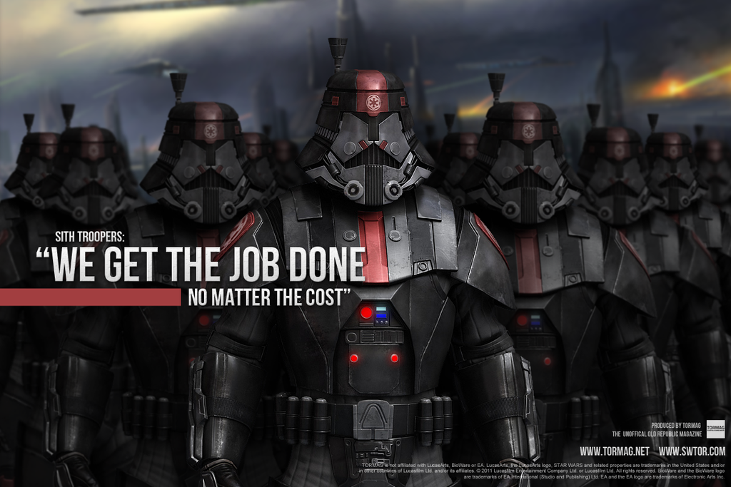 Star Wars The Old Republic Sith Troopers By Modroid