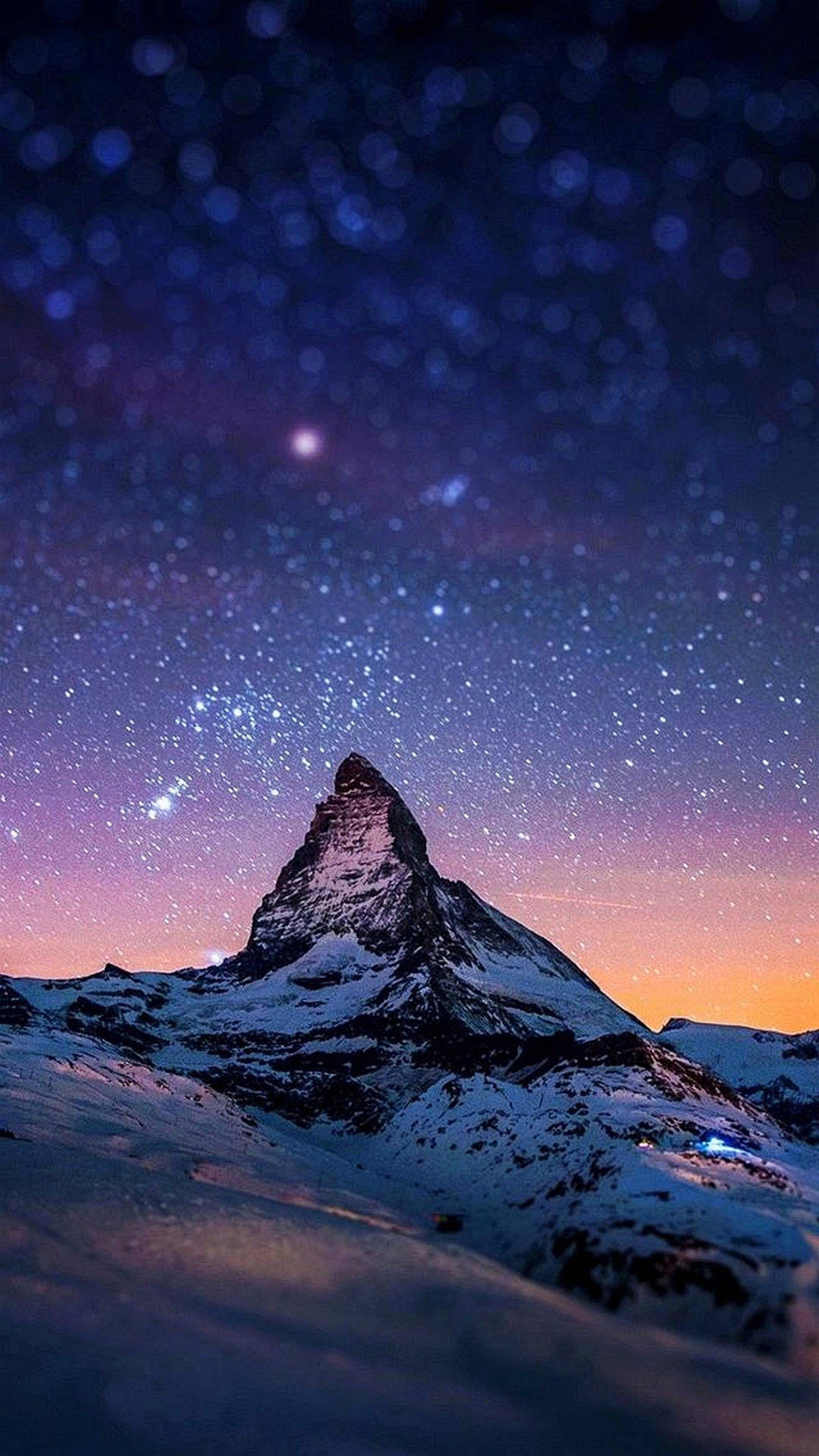Amazing Phone With Sharp Mountain Peak Wallpaper