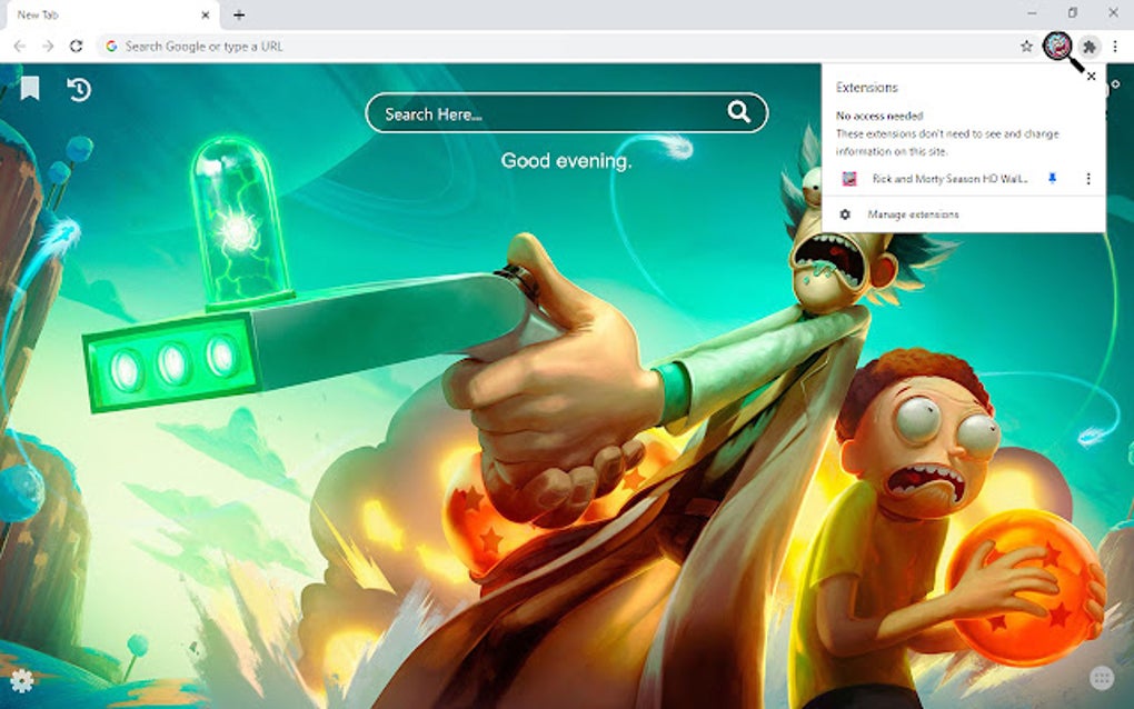 Rick And Morty Season HD Wallpaper New Tab Pour Google Chrome