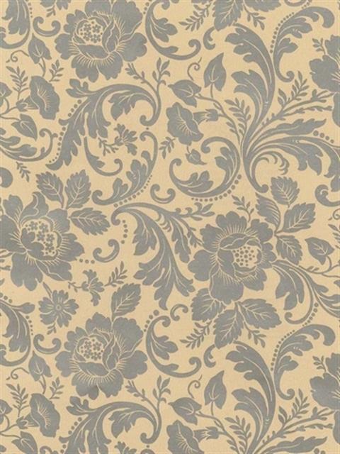 Ds106654 Damask Stripe Toile Library Book Totalwallcovering