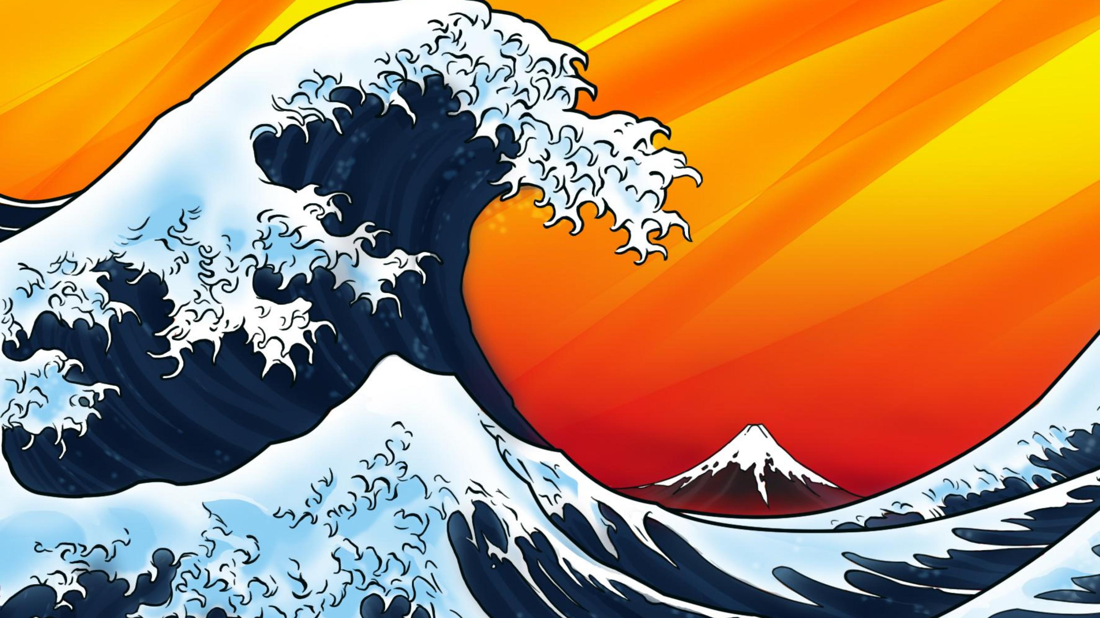 The Great Wave Off Kanagawa Katsushika Hokusai HD Wallpaper General