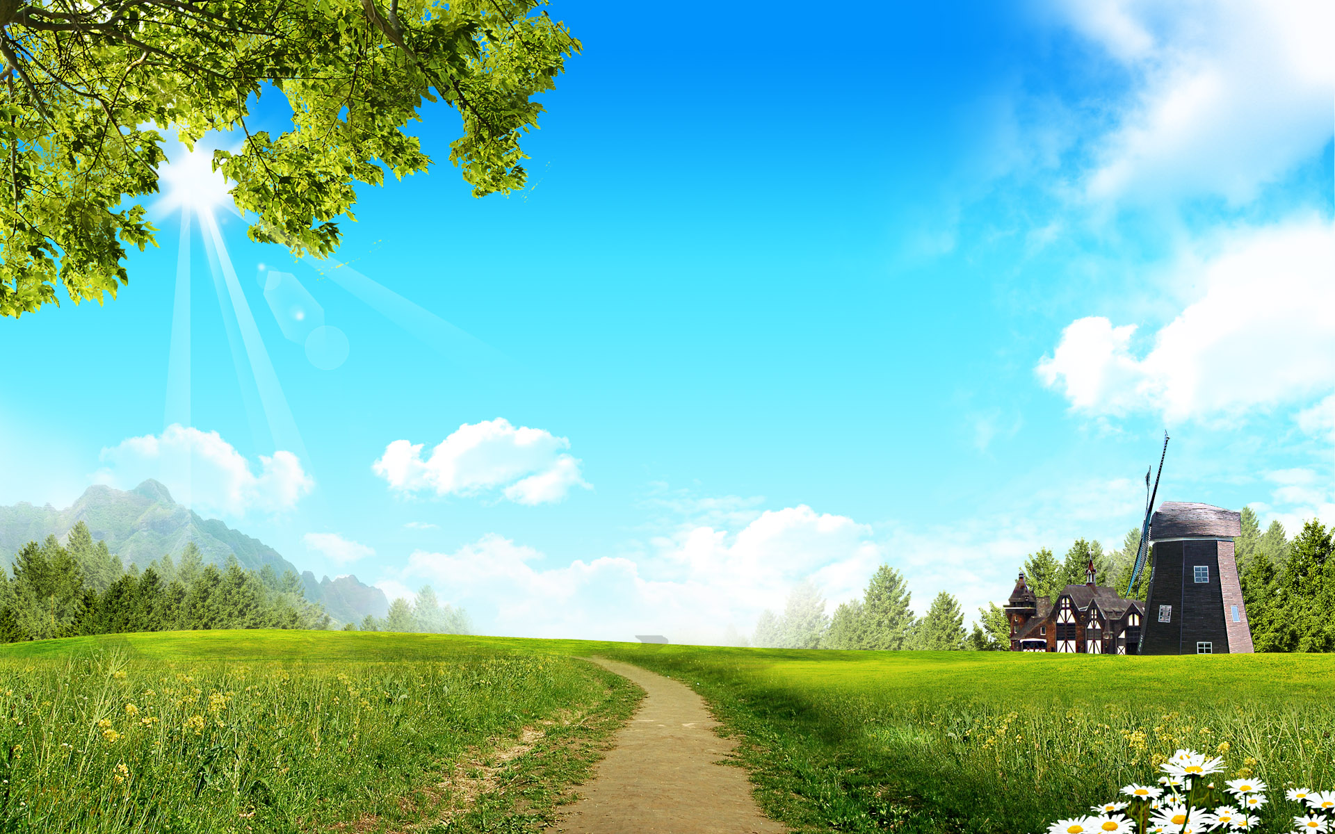 HD Wallpaper Summer Fantasy Landscape For Desktop