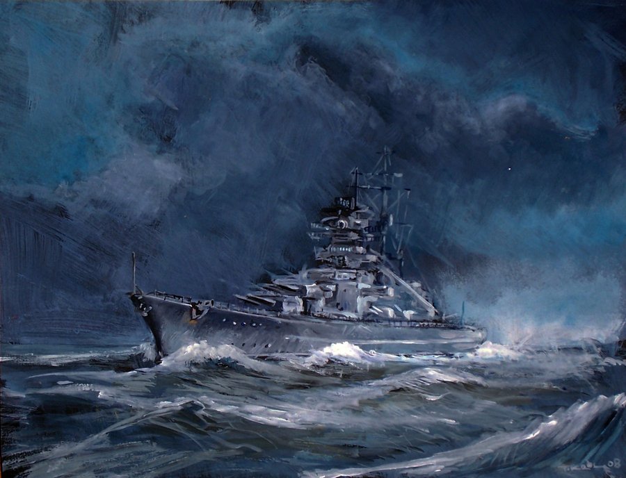 Bismarck by Sabbstone on
