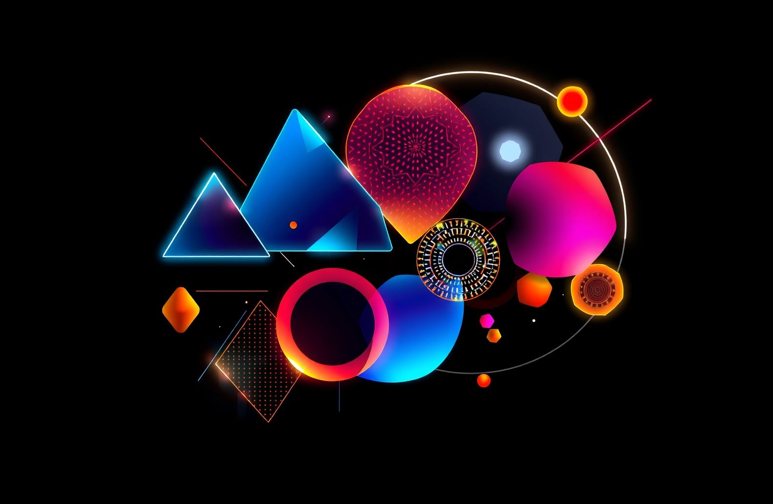 Cool Black Background Wallpaper