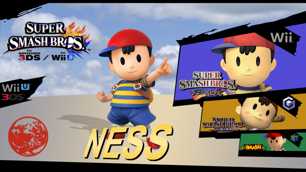Super Smash Bros Evolution Ness By Dragonnjmb