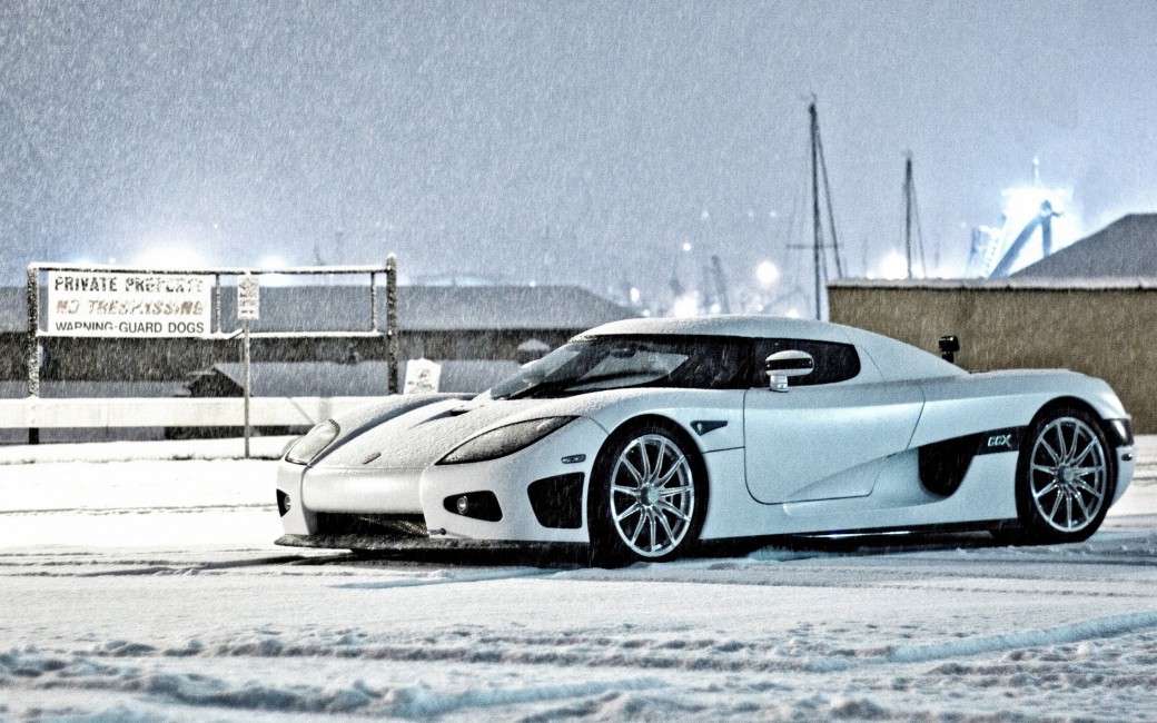 Koenigsegg Ccx Cars Snow Winter Stock Photos Image HD