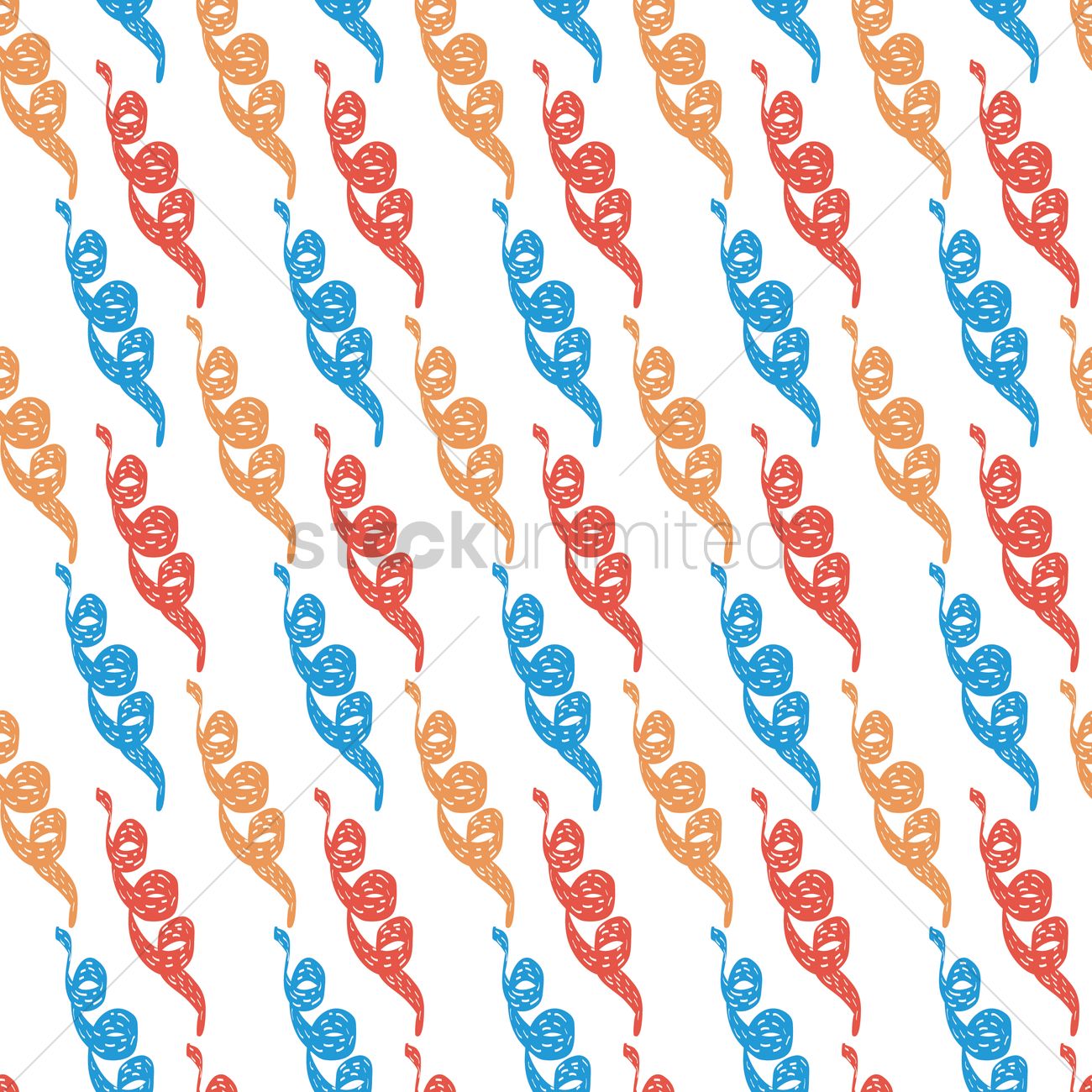 Squiggle Confetti Background Design Vector Image
