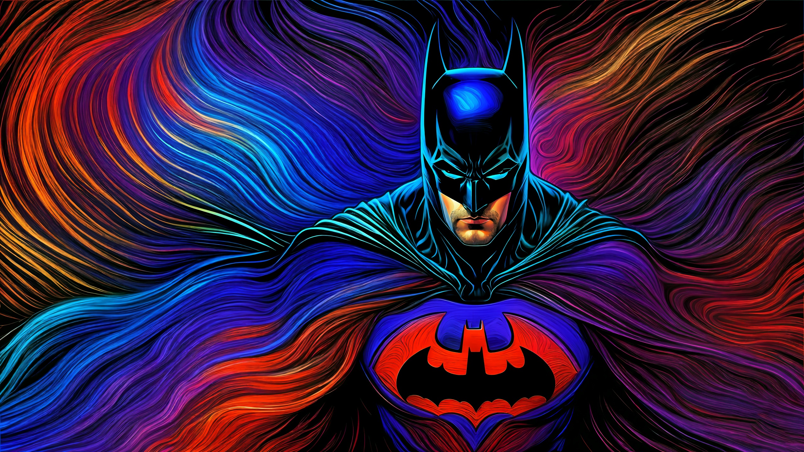 Batman Wallpaper 4k Colorful Art Ai