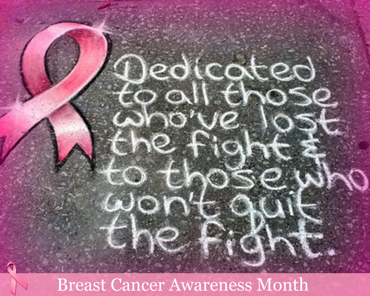 Breast Cancer Awareness Month Banner Wallpaper