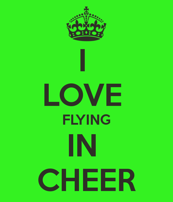 Love Flying In Cheer Poster Mya Upton Keep Calm O Matic