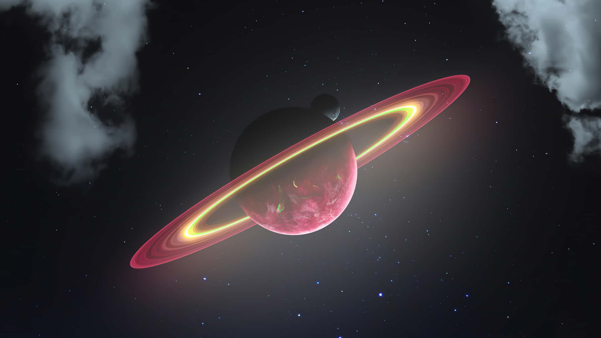Outer Space Red 4k Wallpaper