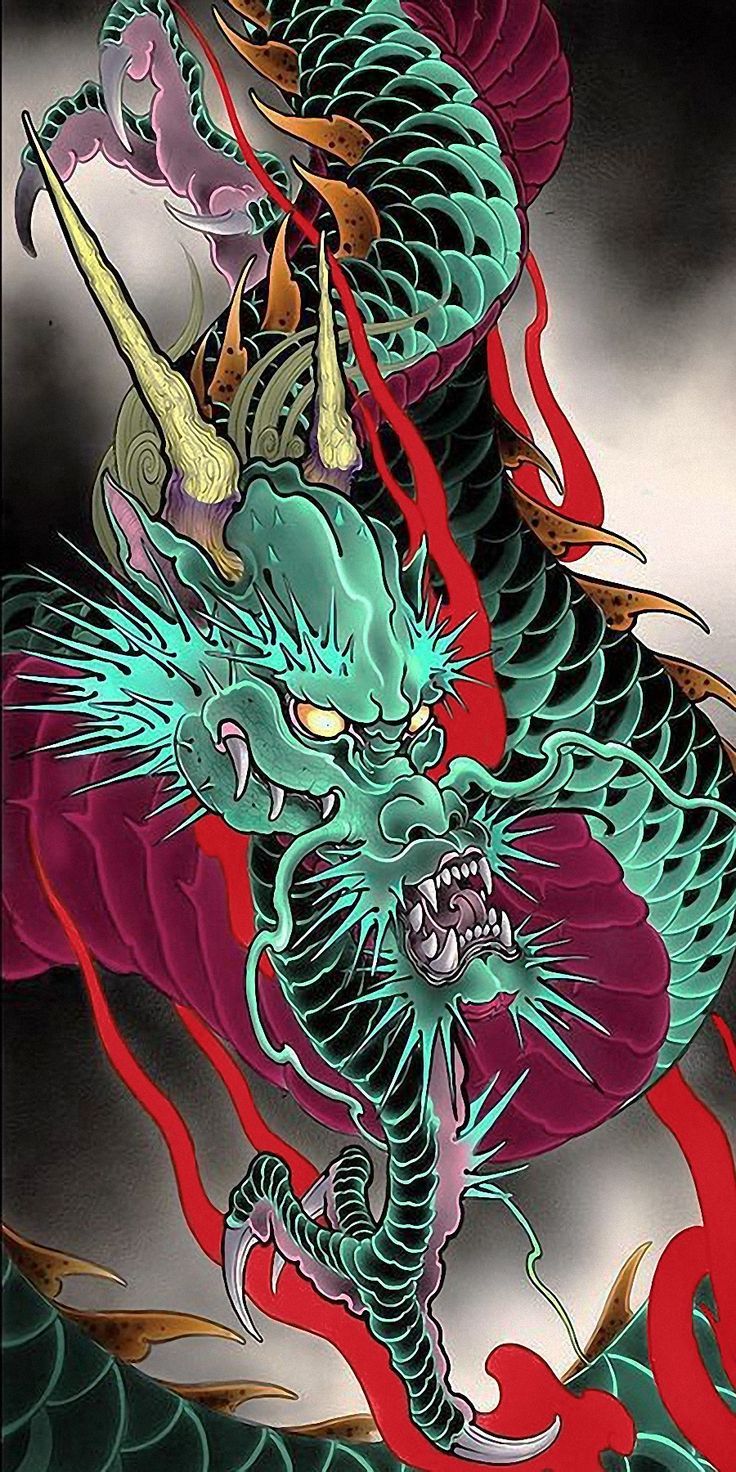 Dragon Phone Wallpaper Colorful