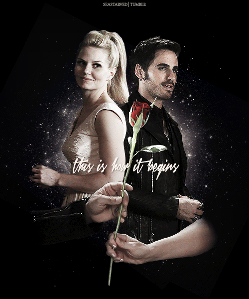 Once Upon A Time Captain Hook And Emma Wallpaper