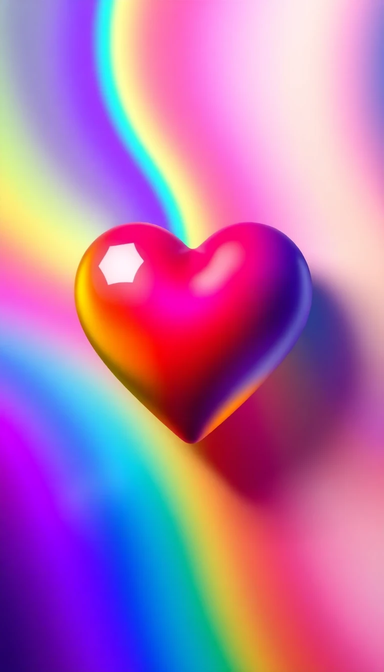 Rainbow Heart Wallpaper