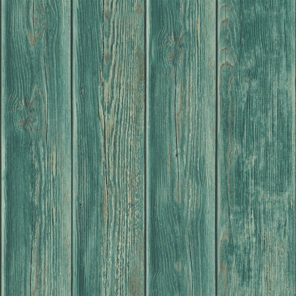 Wood Panel Faux Effect Wooden Beam Realistic Mural Wallpaper J86804