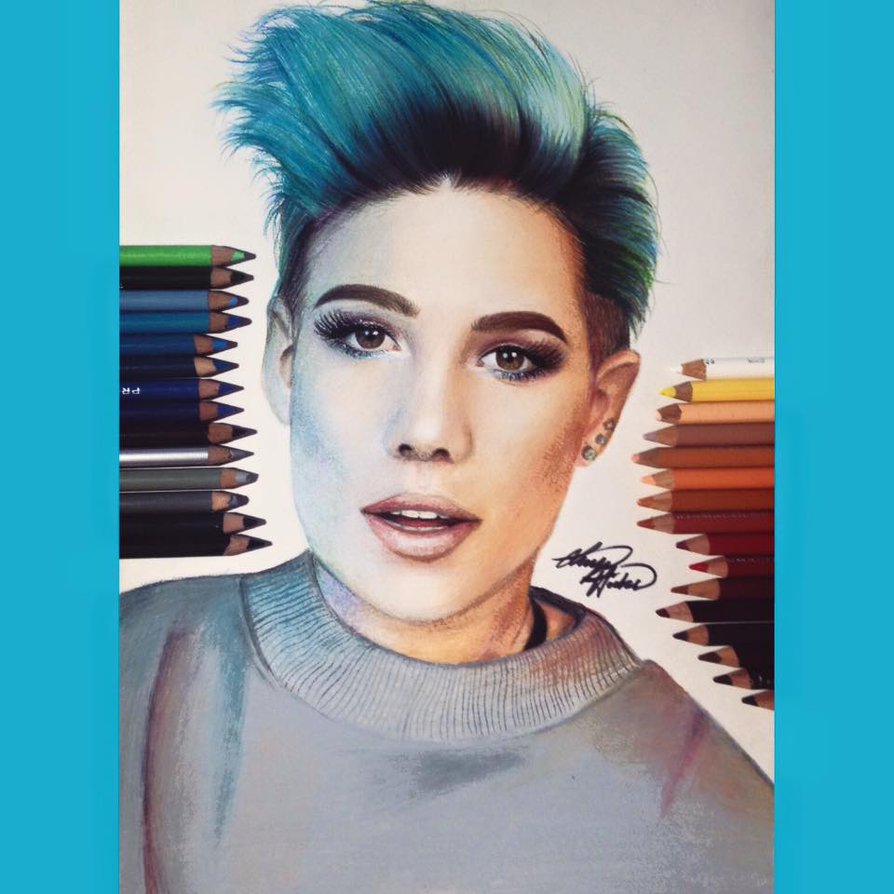 Halsey Drawing By Skyesanimation