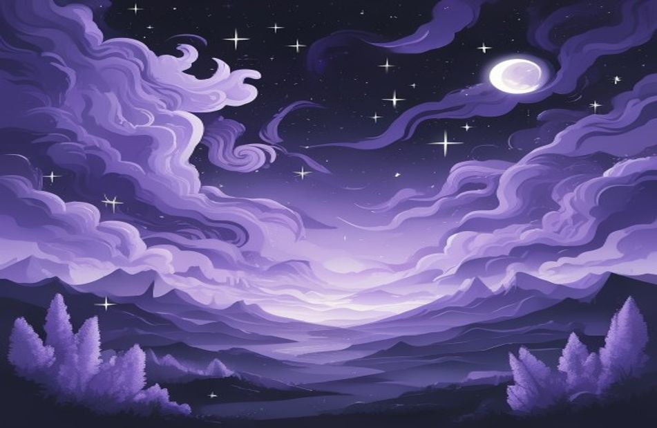 Cool Purple Aesthetic Wallpaper